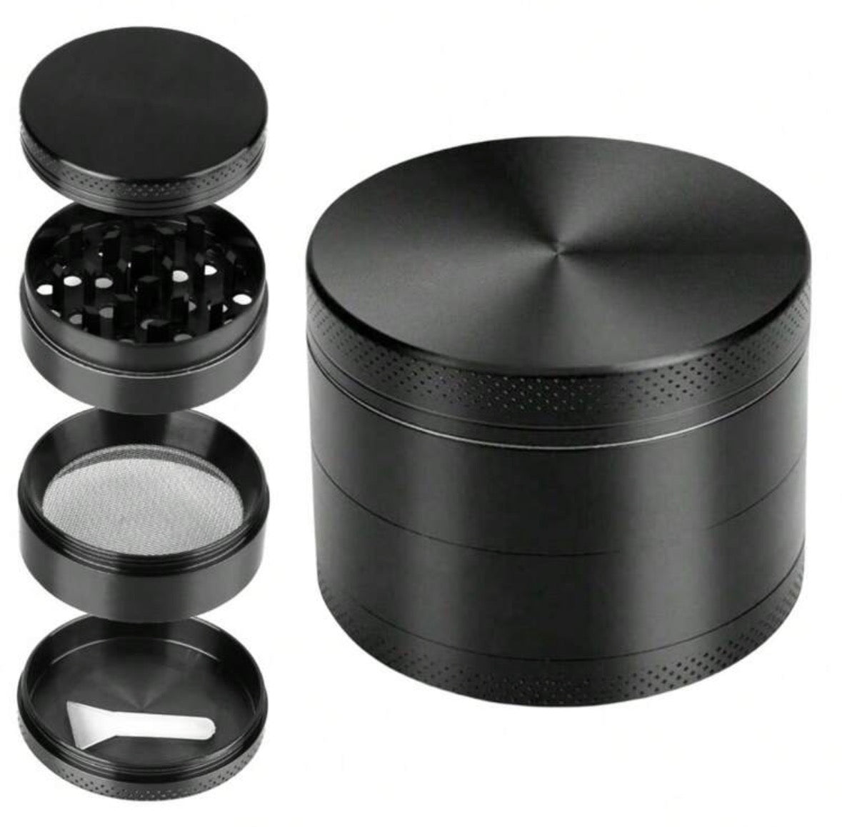 Black metallic grinder